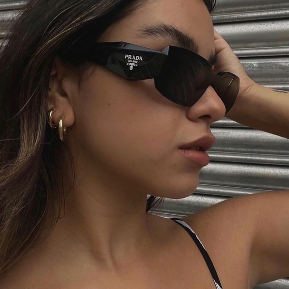 NEW PRADA PR17WS BLACK SUNGLASSES PRADA PR 17WS 1AB5S0 NEW PRADA SYMBOLE - Picture 6 of 14